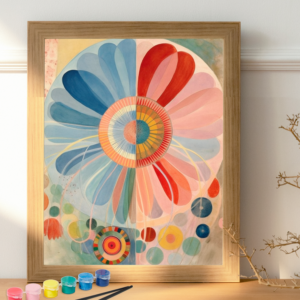 Inspiration Hilma painting Swedish flower