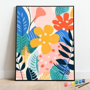 Simple Colorful Floral Art