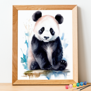 Watercolor panda