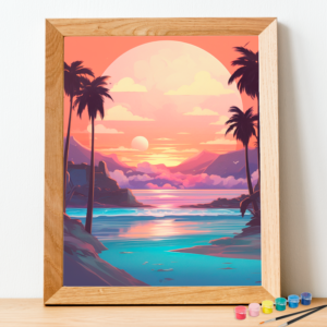 Pastel Tropic Landscape